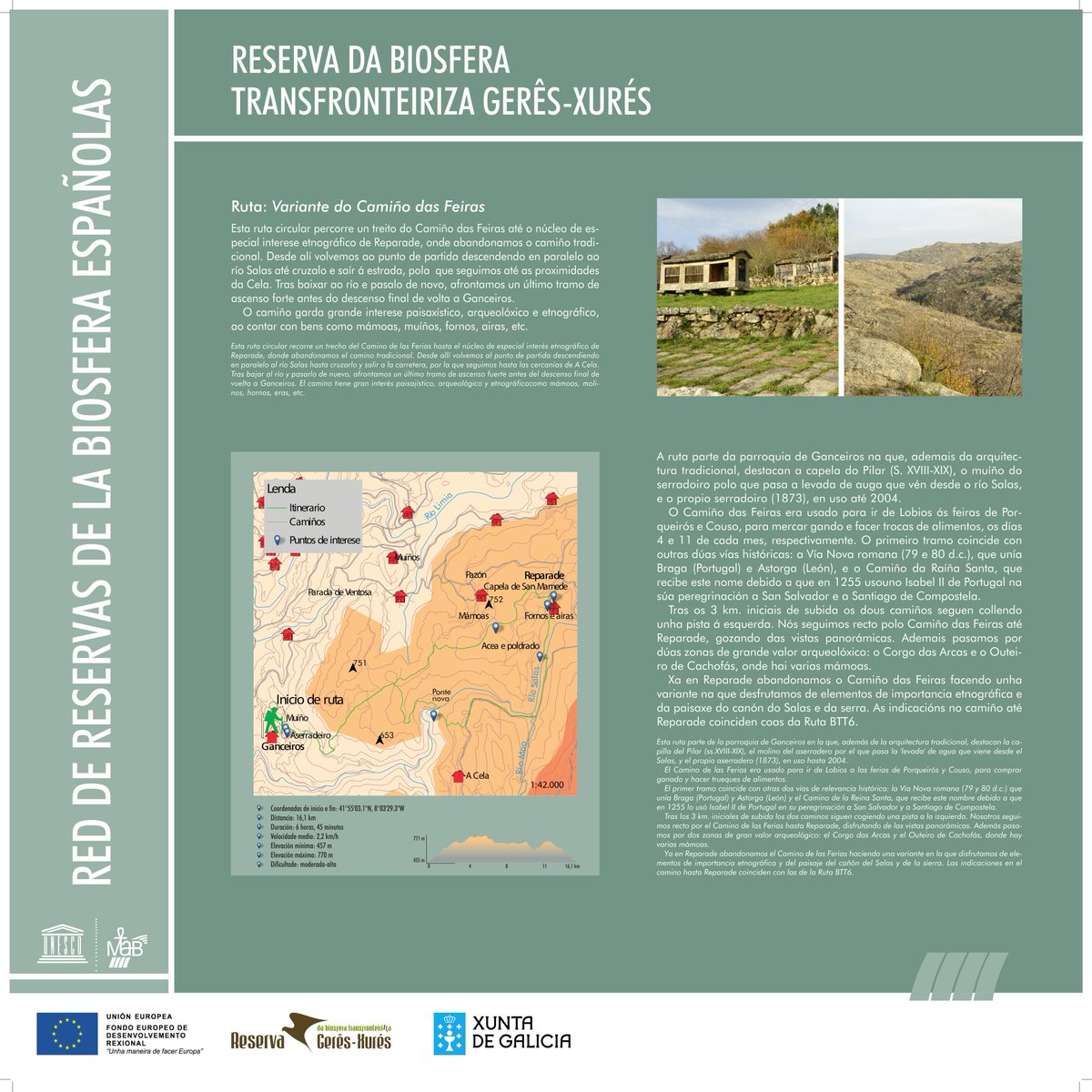 O dia 6, como fin das Xornadas, hai un paseo por Ganceiros. Con varias paradas, unha explicará a nova ruta (imaxe).