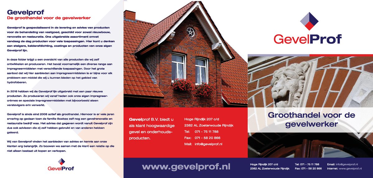 Gevelprof's tweet image. Jaaa! we hebben diverse nieuwe producten aan onze eigen Gevelprof lijn!
Hierbij hoort natuurlijk een folder!