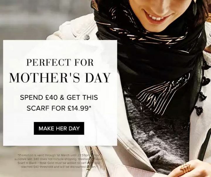 ClariorStyle's tweet image. Perfect gift for Mother's Day. Spend £40 at ClariorLtd.co.uk and get this fabulous scarf for only £14.99!