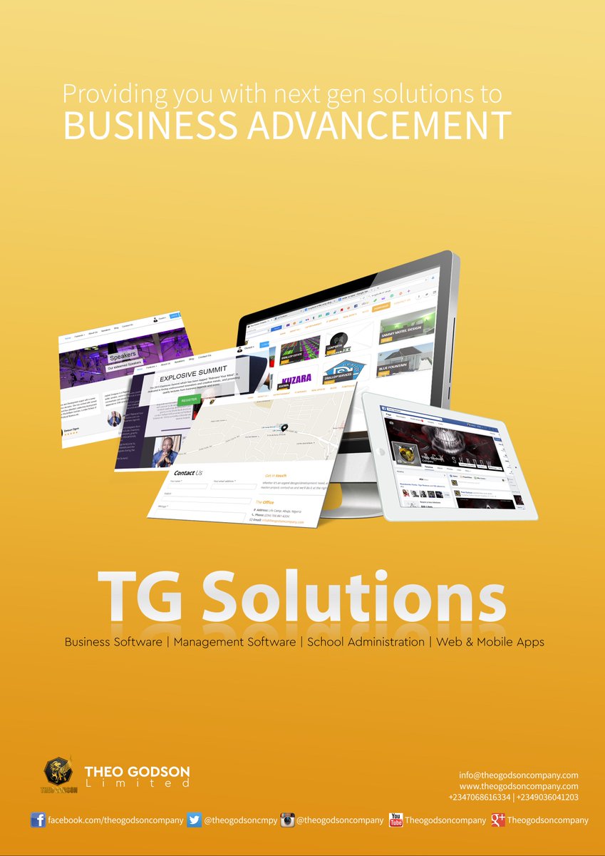 theogodsonagenc's tweet image. What do you think? Is there a place for #TGSolutions outside the software/development world?