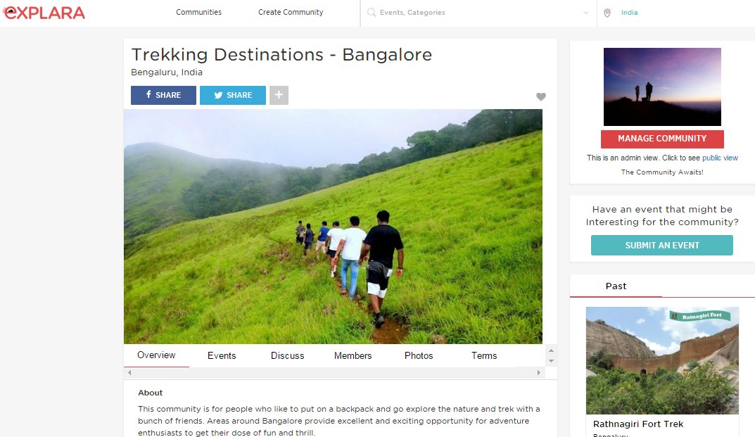 ExplaraHub's tweet photo. Check out #trekking experiences and interact with fellow enthusiasts at https://t.co/rlV95DjWsw #bangalore #ExHub https://t.co/sd6LOnx2H6