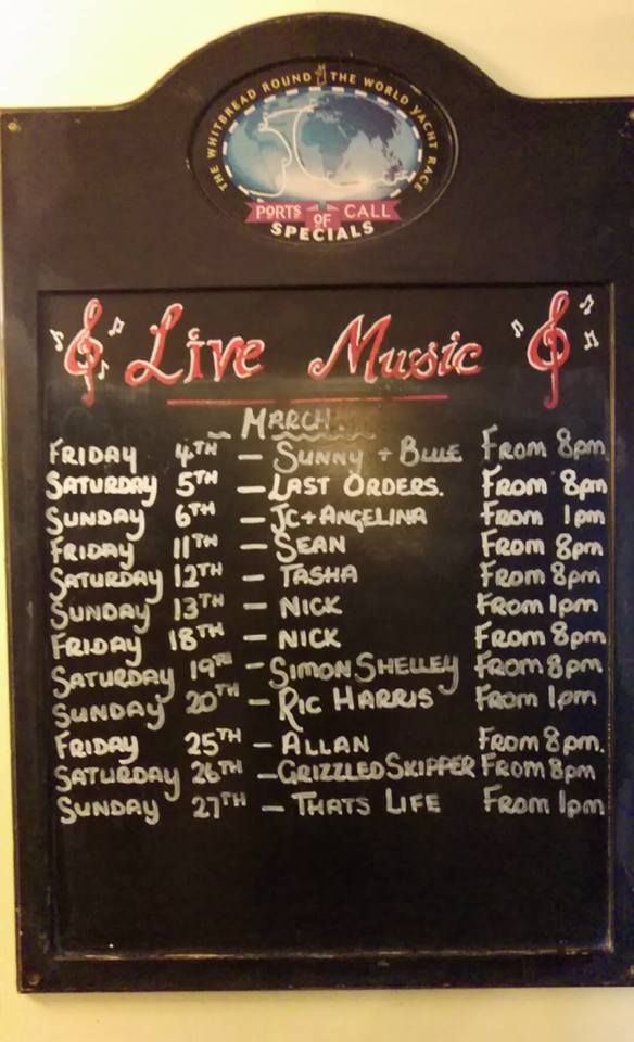 Here's our live music listings for this month... 3 times a week including our favorite day of the week - SUNDAY!