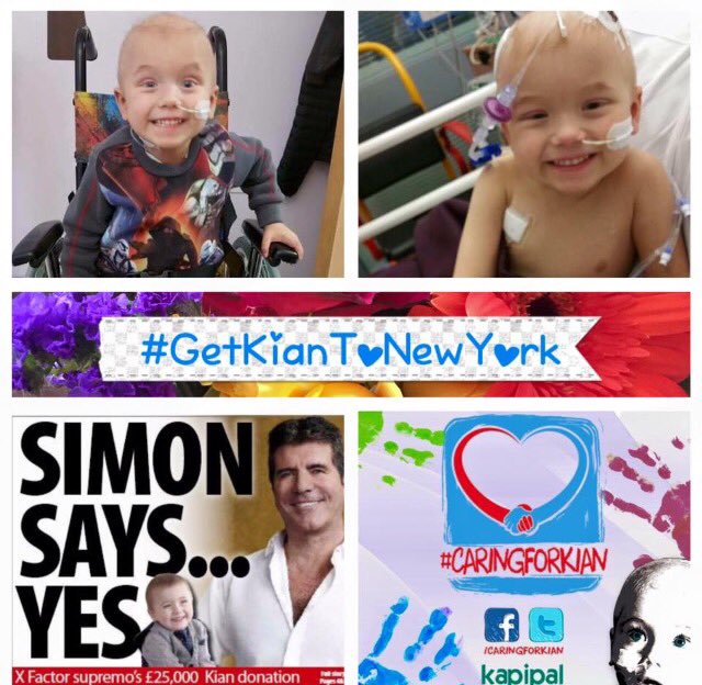 joanne69mick1's tweet photo. @Independent Urgent funds desperately needed cost increasing plz help RT #GetKianToNewYork #SimonSaidYes https://t.co/DqYzMjTN94