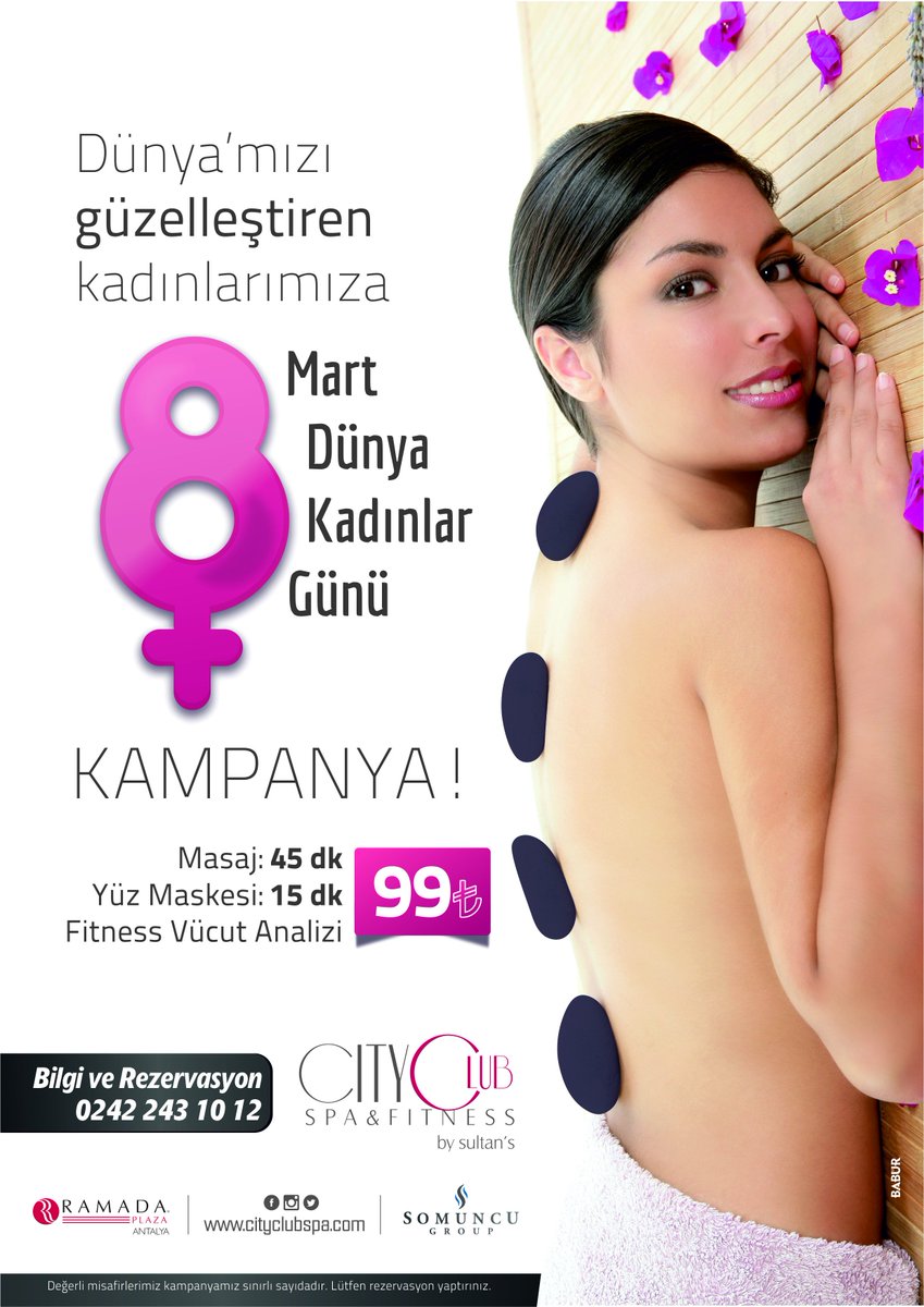 RamadaPlazaAYT's tweet photo. 8 Mart Dünya Kadınlar gününde sizi City Clubümüze çağırıyoruz... Bizim için değerlisiniz... https://t.co/2va9uGYaWd