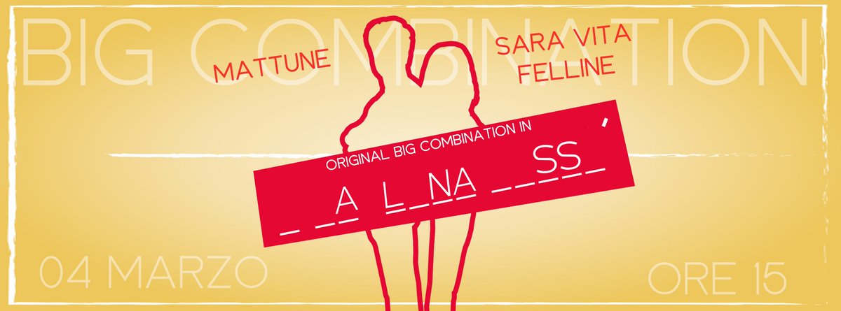 felline_sara's tweet photo. Il 04 marzo si avvicina...ore 15 per avere la soluzione! #Bigcombination #saravitafelline #mattune #04marzo #ore15 https://t.co/CDj0T55o2W