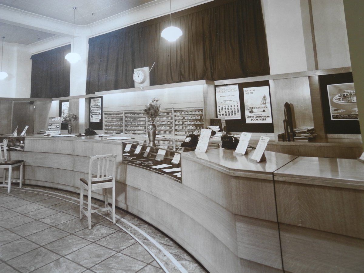 thamesfacing's tweet photo. The RAC Department store in #Woolwich views from the past - the travel desk https://t.co/jzy5ICrxTD
