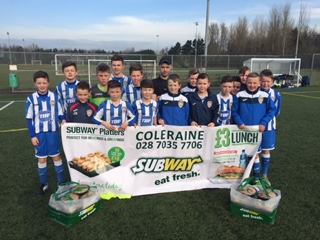 NIYFA_Official's tweet photo. @CFCA_2008 vs Crusaders U13 featured as the SUBWAY match of the day on Saturday. Thanks to SUBWAY in Coleraine! https://t.co/Mo6wlObxII
