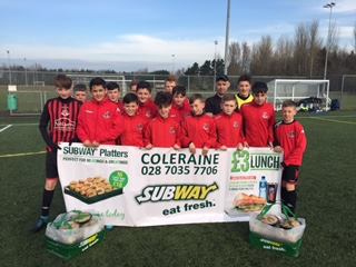 NIYFA_Official's tweet photo. @CFCA_2008 vs Crusaders U13 featured as the SUBWAY match of the day on Saturday. Thanks to SUBWAY in Coleraine! https://t.co/Mo6wlObxII