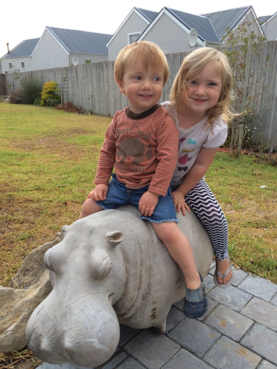 My little African American adventurers...in the backyard