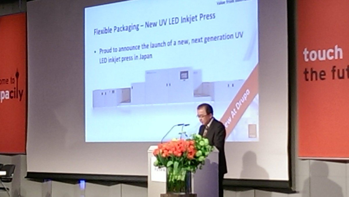 delfosrobbert's tweet image. Dir. Takno Ito : Nwe flexibel packaging printer Fujifilm uv led 50 m/min #graficus #packaging  #drupamc