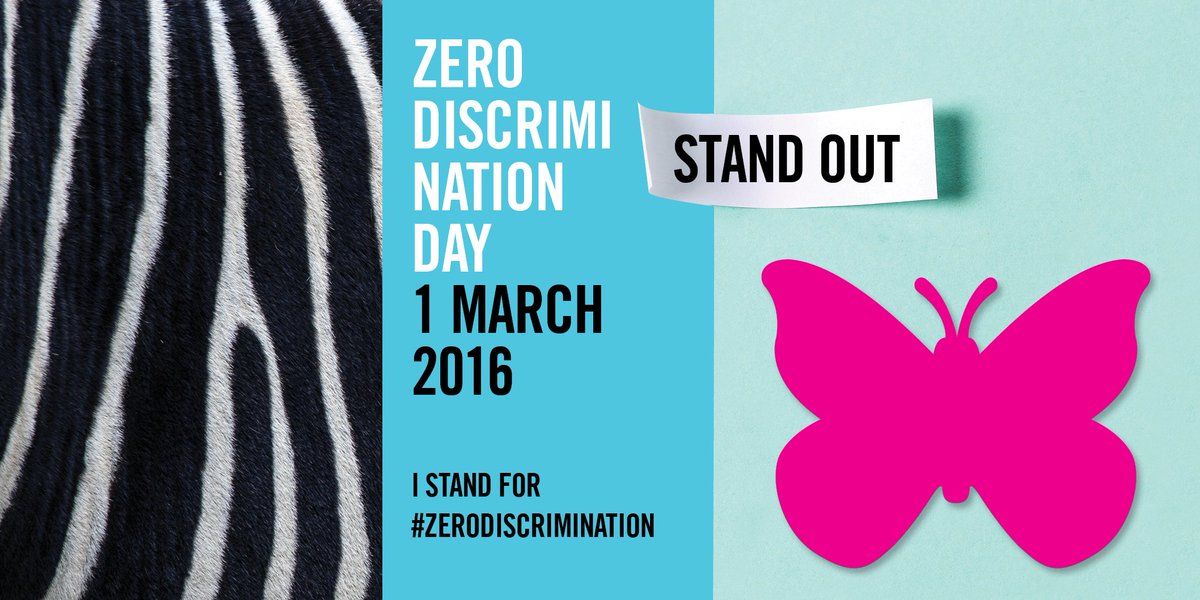 March 1, #ZeroDiscrimination Day, is an opportunity to celebrate everyone’s right to live a full life with #dignity.