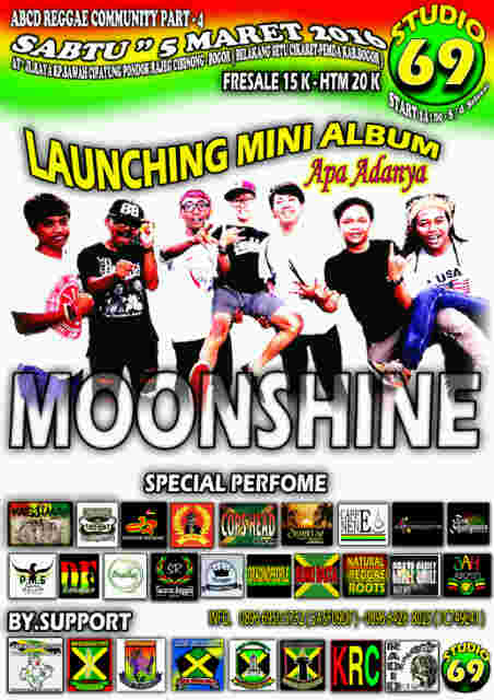 H-4 launching mini album "apa ada nya" MOONSHINE . w/<a href="/Rasjiman_Rjm/">RASA JIWA MANUSIA</a> <a href="/StarbaksMUSIC/">STRBKS</a>
cc : @Pro2FMBogor <a href="/indoreggaeroots/">Reggae Indonesia</a>