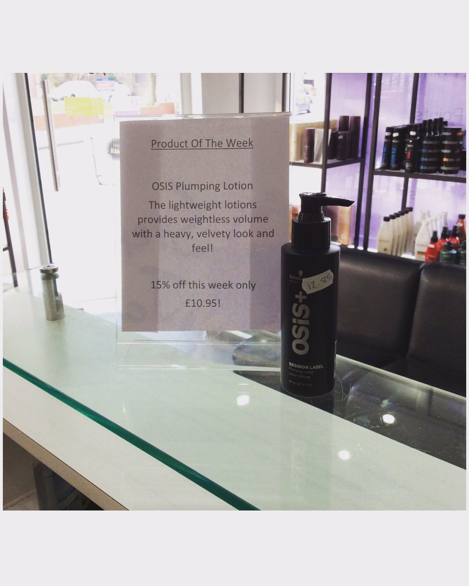 StephenJHair's tweet photo. Our product of the week is plumping lotion!Gives volume without making the hair feel too heavy!£10.95 this week only https://t.co/hyQXQdZE79