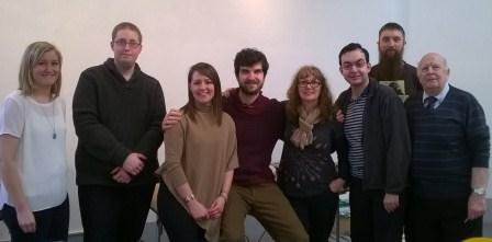 Farewell &amp; good luck to Csaba, the last of our EVS volunteers to depart. Amber &amp; Rebecca returned to say goodbye.!