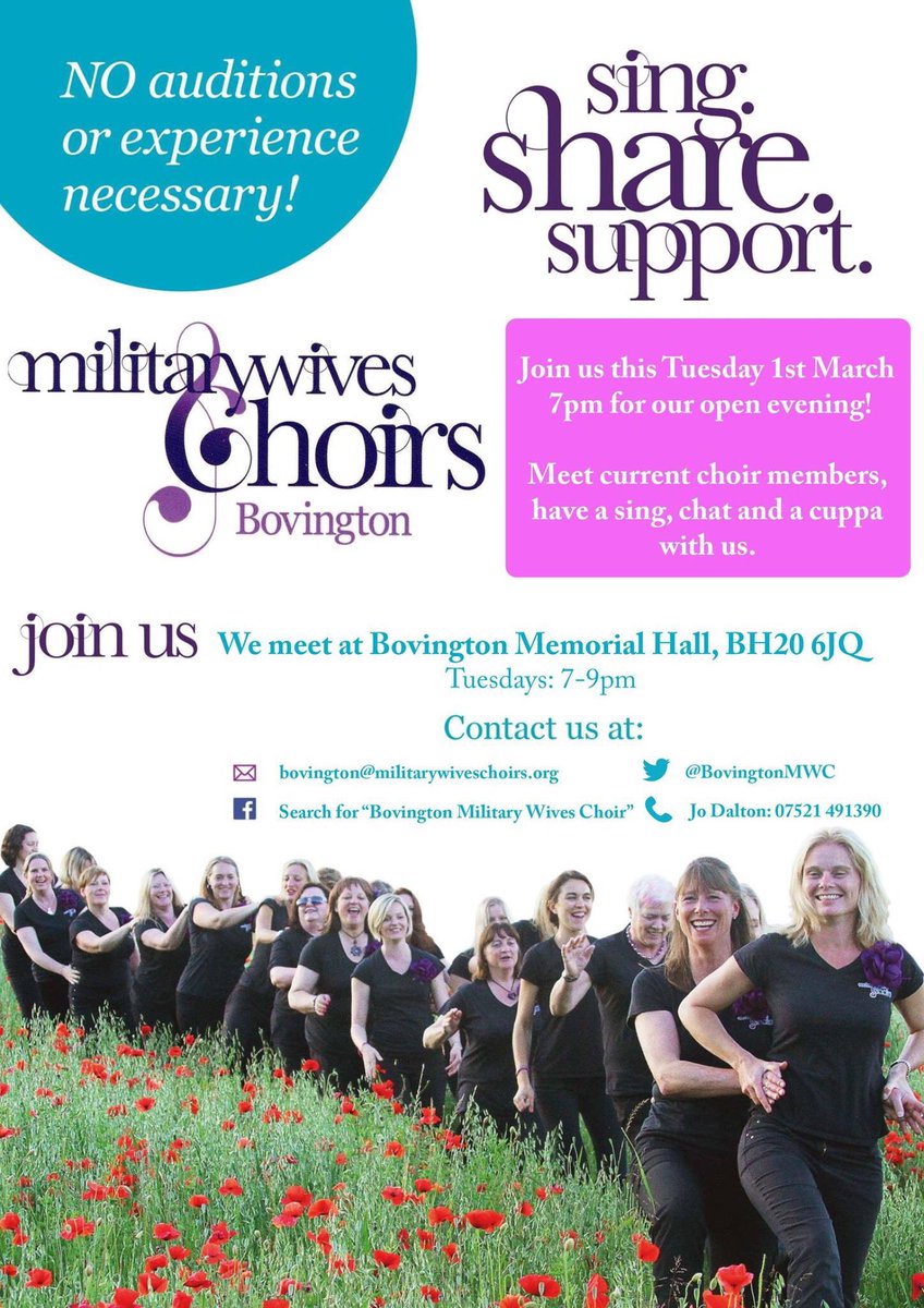 The <a href="/BovingtonMWC/">Bovington MWC</a> are recruiting! If you know any ladies in the area with a military connection, send them along!
