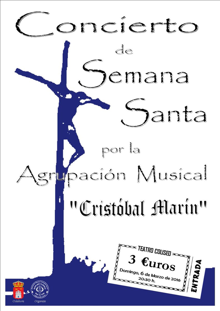 Este domingo tendrá lugar el concierto de la @amcmarin1 a las 20:30 horas