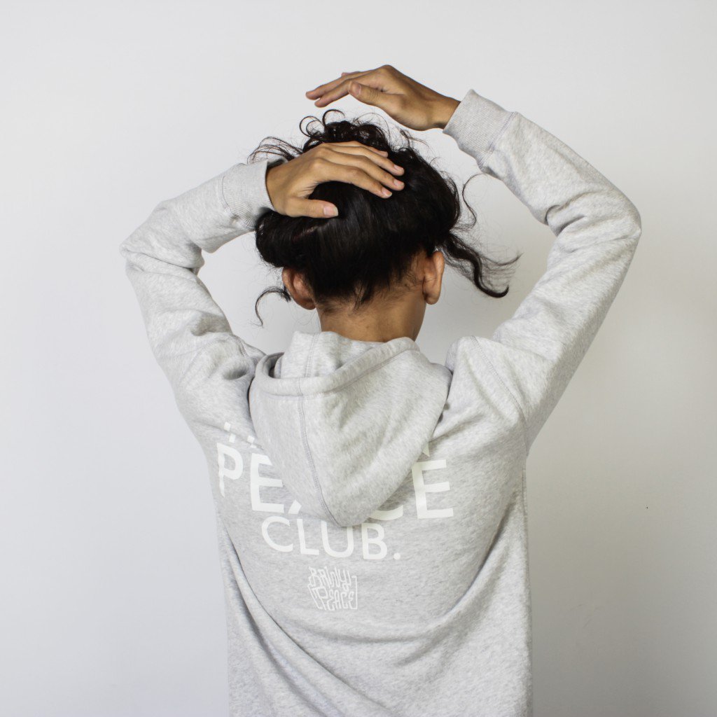 HUMAN PEACE CLUB (Light Misty) zip hoodie - M-XL - NOW IDR 250K - Order text +6285700040090 / Line : rainypeace_ .