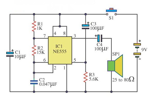 elprocus's tweet image. Three simple #DoorBuzzerCircuit | #Electronicscircuit | #Electricalcircuit | #Engineeringcircuit.