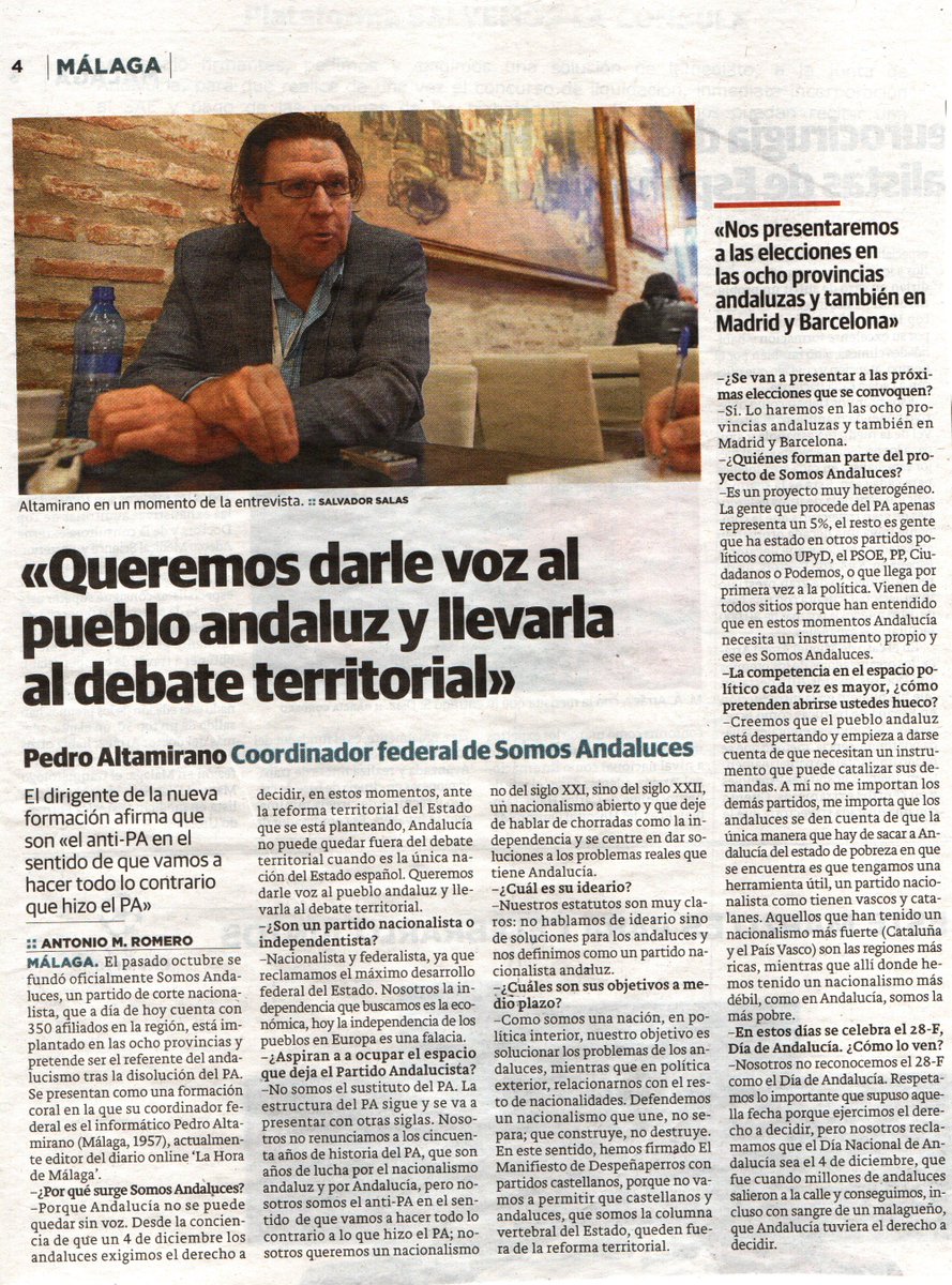 WHDORGUK's tweet photo. Nuestro más sincero agradecimiento a DIARIO SUR por esta entrevista @DiarioSUR https://t.co/BBxSh3hYQ4