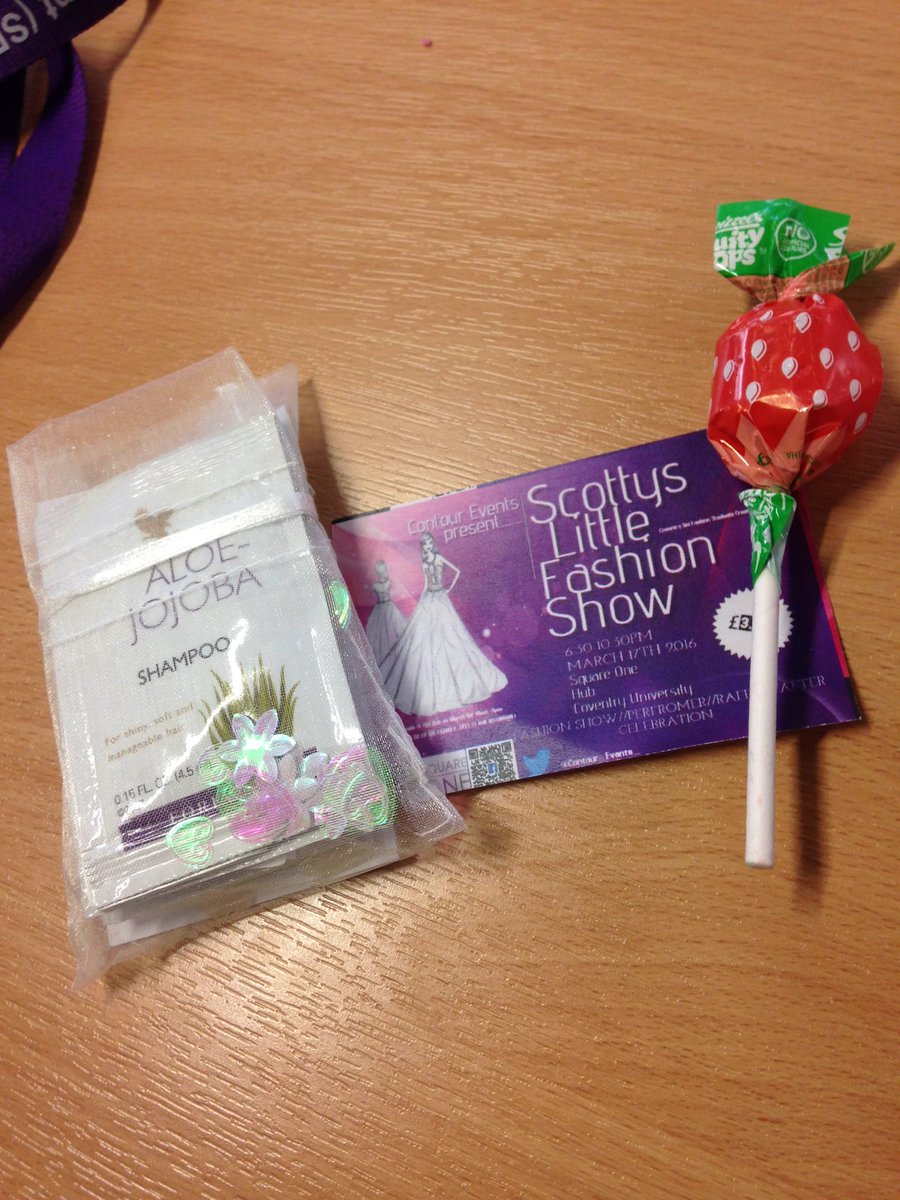 Contour_Events_'s tweet photo. When buying a ticket you get a free lolly or sweet and a free forever living sample #scottyslittlefashionshow https://t.co/v8Zt8glbyL