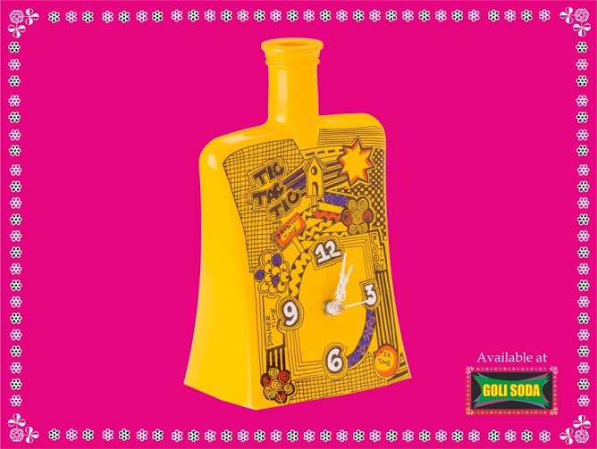 GoliSodaStore's tweet image. Tic Tat Tic its time to take a break #Ashvita #Fancyclock #Bottleclock