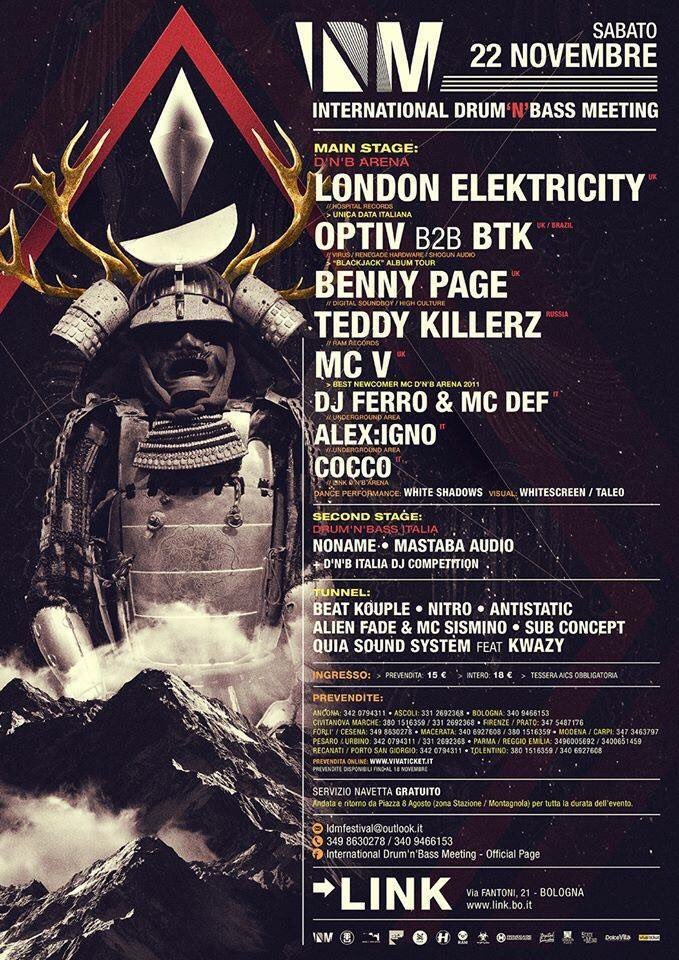 IDM_DnB_Fest's tweet photo. Poster for IDM 2014 with @LondonElek @DjOptiv b2b @vinibtk @bennypagemusic @TeddyKillerz @mcv_dnb #dnb #drumandbass https://t.co/cpUGWEg3RJ