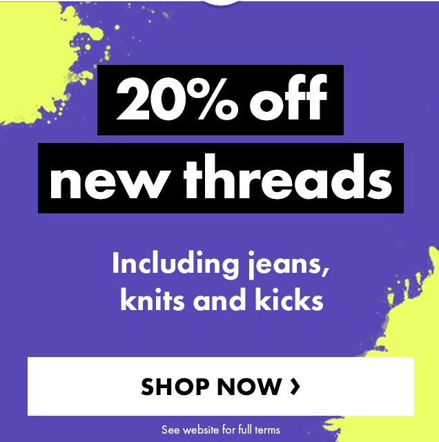 ASOS_top_picks's tweet photo. NOW 20% OFF SELECTED ITEMS - treat yourself after payday💰 https://t.co/H3PvwJCdxm