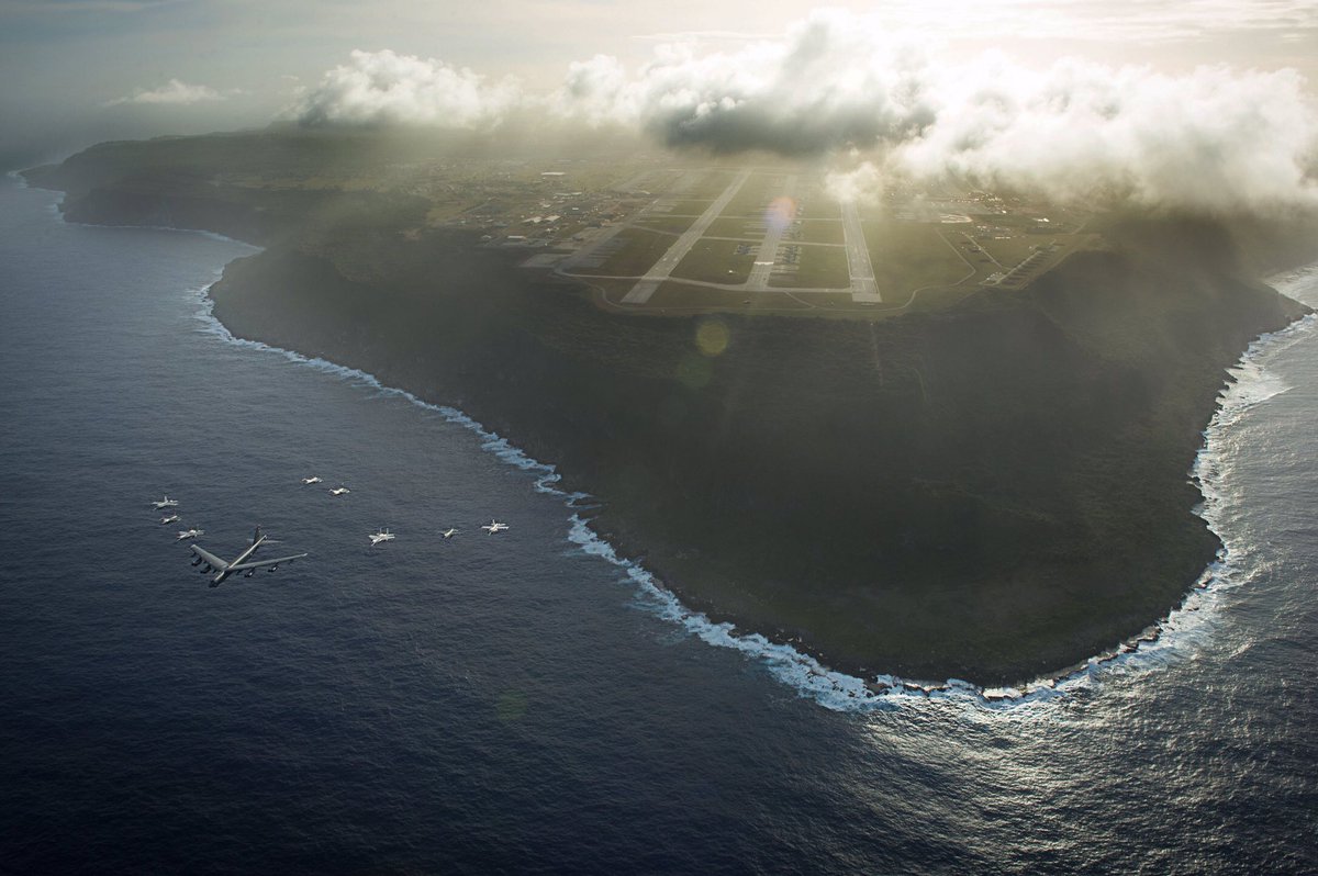 dbapdotcom's tweet photo. #flyover marking the end of #CopeNorth #Guam #B52 #F16 #F15 #F18 #AirForce #Navy #merica #jetporn #badass #dbap https://t.co/Hdxb7HcsXX