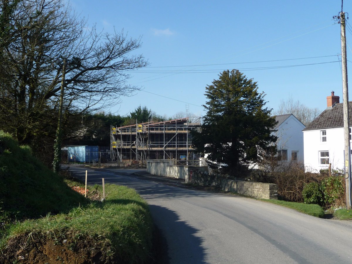 GarethDauncey's tweet photo. detached Ty Solar gables sitting nicely on approach from Cardigan #prefab #solar #TySolar https://t.co/Gi1CLryWFl
