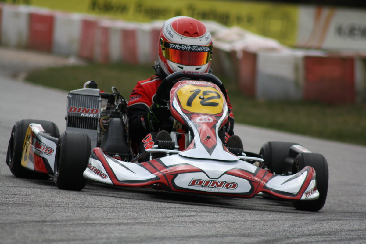 Mathias Dall is driving Rotax Mini, in the Danish Rotax Max Challenge, in a DINO kart!!