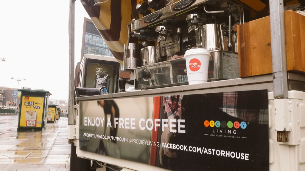rollingbeanuk's tweet photo. #astorhouse and #prodigyliving saving students 1 #coffee at a time at #plymouthuniversity https://t.co/EPcQNki28I