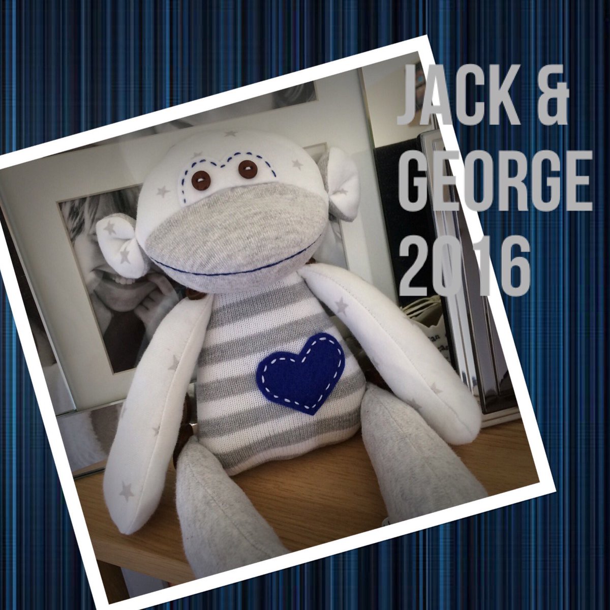 JackGeorgeBears's tweet photo. #jackandgeorge #handmadekeepsakes #handmadewithlove #handmadebabygifts #babygifts #babyboy #monkey https://t.co/LQYgCqdrad