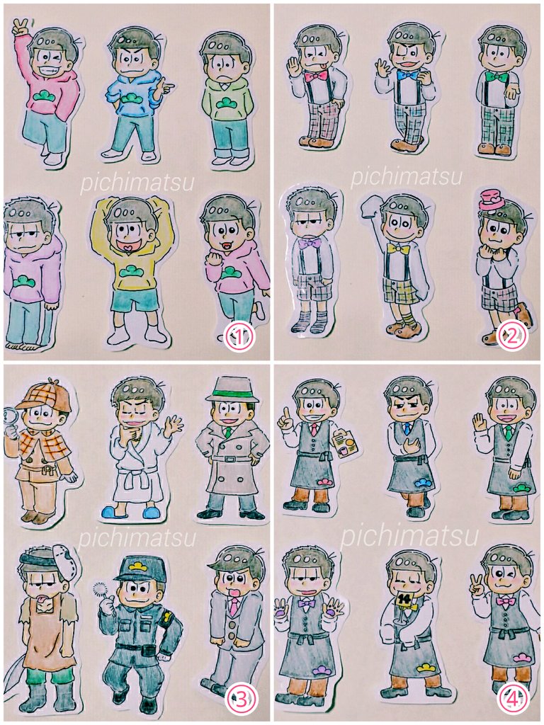【プレゼント企画】六つ子シール(ツヤ有/約6cm)&カードをプレゼントします❤ おそ松さん好きの方、ルールを守りご参加お願いします🙇 質問等お気軽にどうぞ!
【期間 3/1 21:00 ～ 3/13 23:59】
#プレゼント企画 