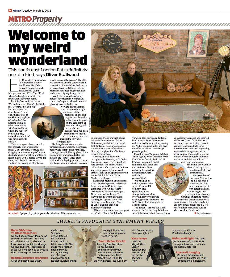 _glass_house_'s tweet photo. LOVELY piece in TODAY'S METRO about our #GLASSHOUSE @WALLPAPERDIRECT @Neoncreations @HurnAndHurn @BrickTilesNWide https://t.co/zgHxGP6HSg
