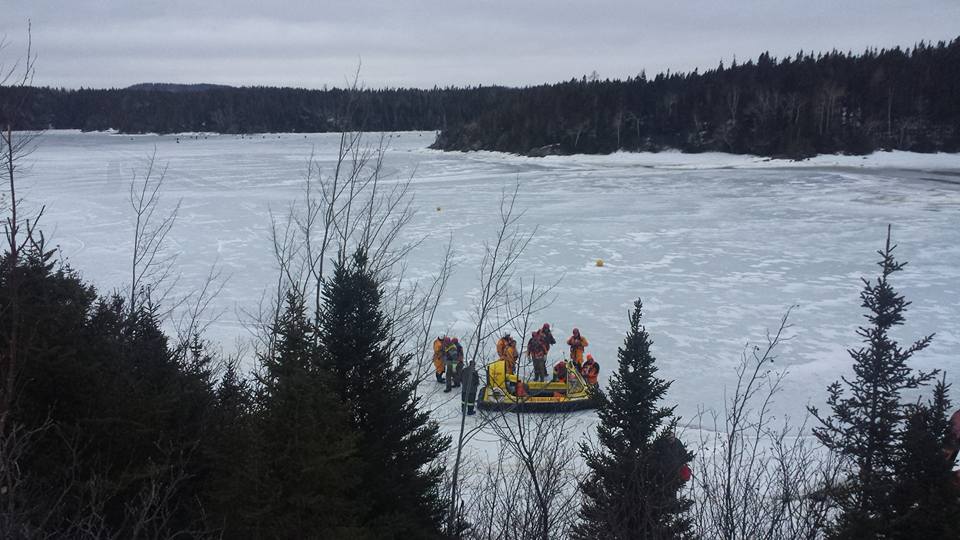 Day 2 of search included helicopter and hovercraft to search Charles Arm region