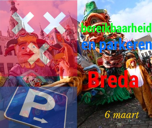 Bereikbaarheid #breda as zondag ivm uitgestelde carnavalsoptocht! Kom shoppen en stappen! breda.nl/nieuws/2016/03…