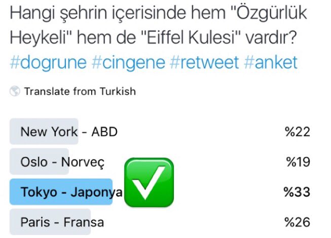 cincingene's tweet photo. CEVAP: Doğru bildiniz! #Tuhafolanşey İlk Eiffel Kulesi de Paris'ten önce Tokyo'da inşa edilmiştir. #dogrune #cingene https://t.co/lVLYmmcYzJ