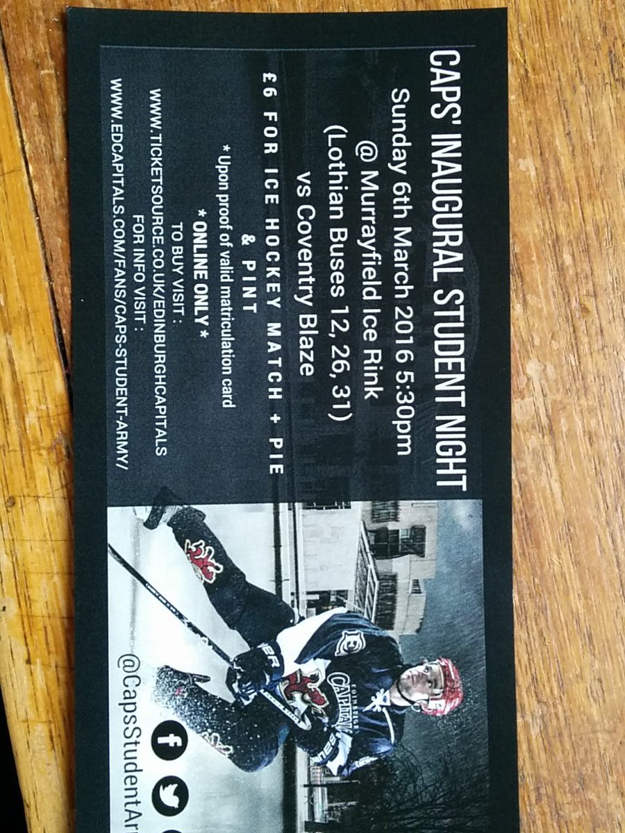 jacobbeaumont97's tweet photo. Picked up this at Heriot Watt, great deal, expect me there on Sunday @edcapitals @CapsStudentArmy #MontheCaps https://t.co/jRG46DJtzm