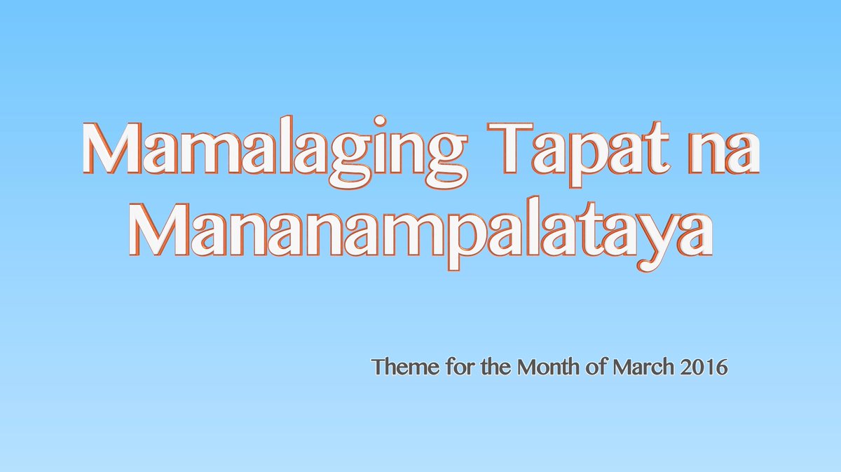INCNews_Updates's tweet photo. "Manatiling Tapat na Mananampalataya" Theme for March 2016
#Themeofthemonth
@Access_TRUTH @katwitz @incradio954 https://t.co/GFSOF8LBgO