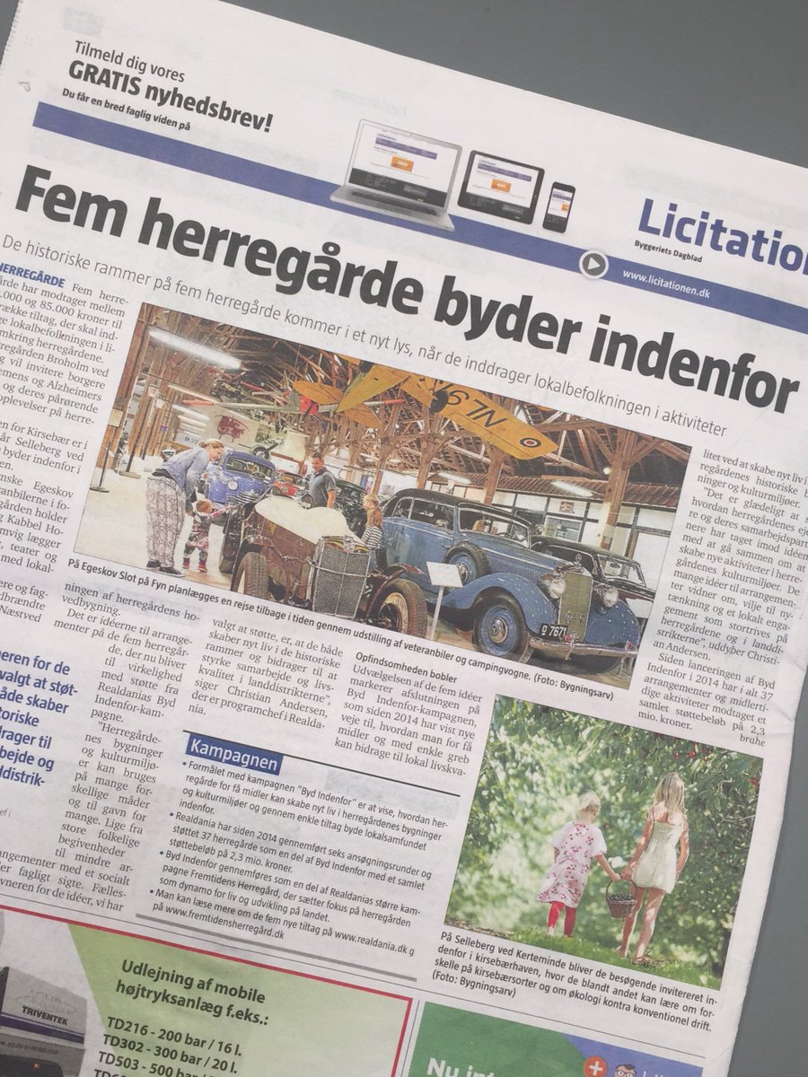 Fem herregårde byder indenfor - også på bagsiden af #licitationen. #bygningsarv #realdania realdania.dk/samlet-projekt…