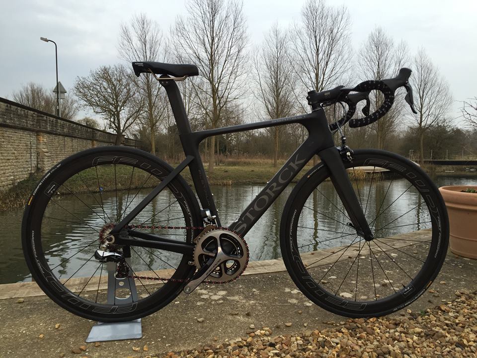 TheGorillaFirm's tweet photo. Todays Finished Article, @Storck_Bicycle Aerfast Platinum, Dura Ace, @FFWDwheels #gorillabuilt https://t.co/K4Vf4jYwOh