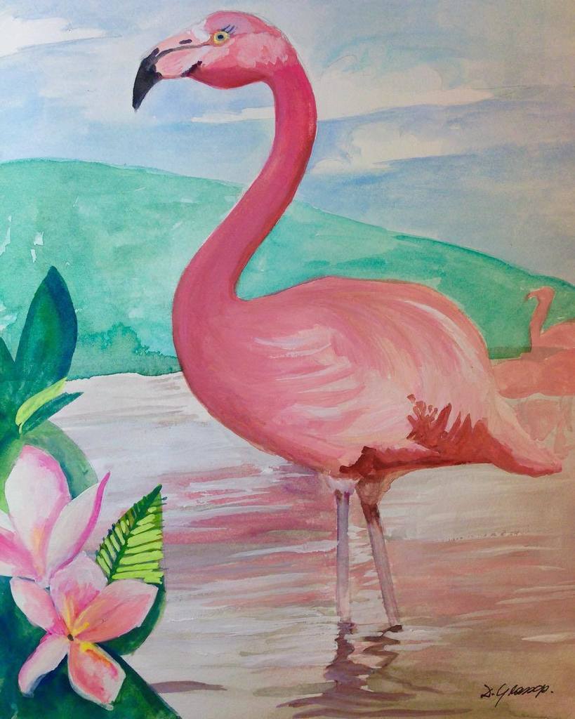 A flamingo today for #fritziflock #fritzifriday #illustratedesignprint #mycreativelife #cu… ift.tt/1Ltl9gT