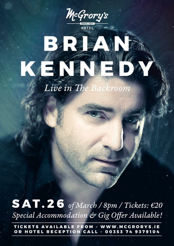 McGrorysCuldaff's tweet photo. Don't forget @KennedySinger live in The Backroom Mar 26th tickets available https://t.co/DIHOAjVoEA 🎶🎶 #easter plans https://t.co/Z10rREFBi9