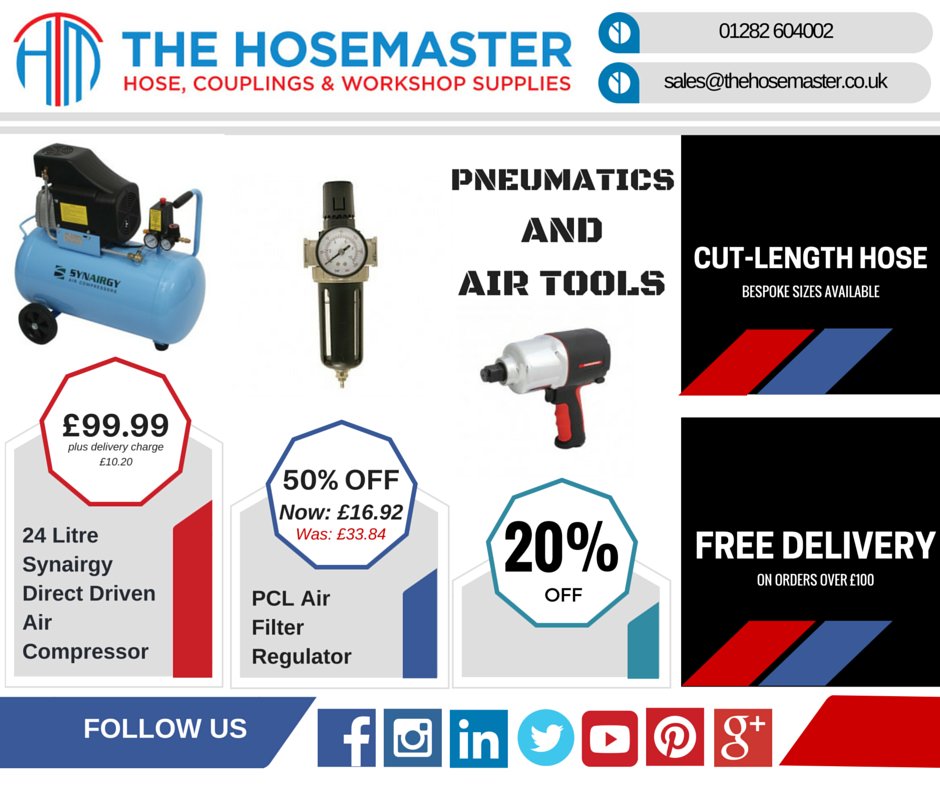 **20% off - 50% off - Click here for some great savings - ow.ly/YVwAR - #hose #hydraulic #compressor