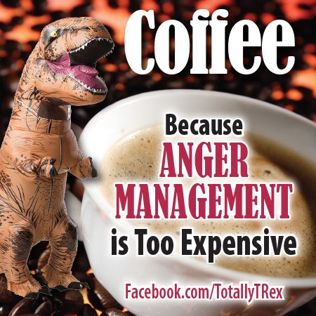 totestrex's tweet photo. #Coffee causes me to plot videos. I've got one in the works for tomorrow! #TRex https://t.co/pYee2H6UaN