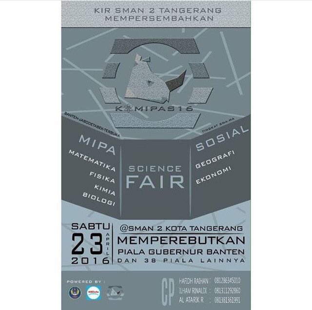Yuk ikuti kompetisi MIPA dan Sosial 2016!😁 <a href="/KirMahardika/">KIR Mahardika 3</a> <a href="/kirfosca/">KIR FOSCA</a> <a href="/Kirsman33/">KIR SMAN 33 JAKARTA</a> <a href="/sman12jkt/">sman 12 jakarta</a> <a href="/sman10jkt/">SMAN 10 JAKARTA</a>