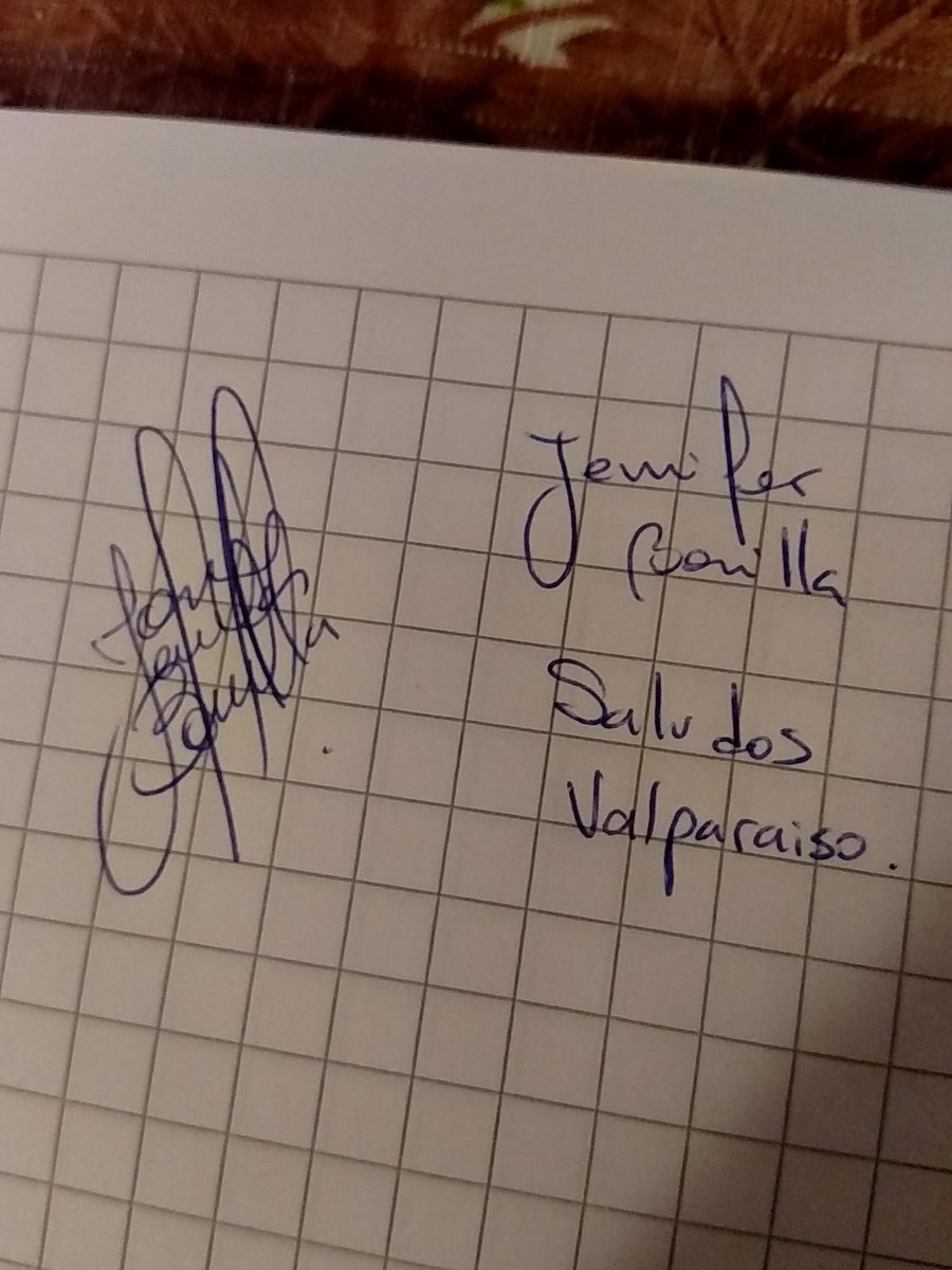 pcabrera90's tweet photo. #quecalor la firma de mi señora, saludos! https://t.co/LWqWvcsQ6t