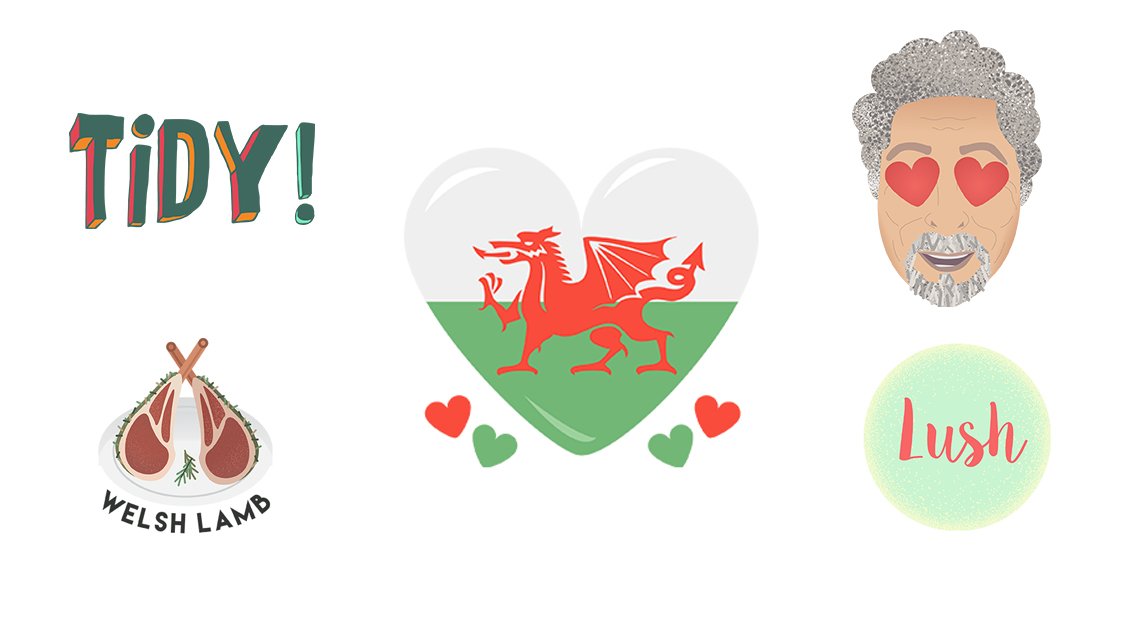 HPShopping's tweet photo. It's #StDavidsDay, so naturally there's a Welsh emoji keyboard https://t.co/iN0cIxyUvE https://t.co/CBhtnV9BZC
