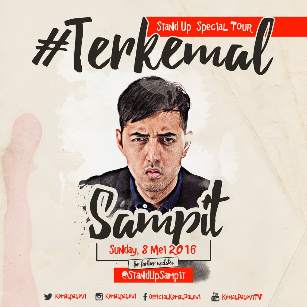 kemalpalevi's tweet photo. Sampit! 8 Mei 2016. Info lebih lanjut : @StandUpSampit #Terkemal https://t.co/iNsGoIQH0P