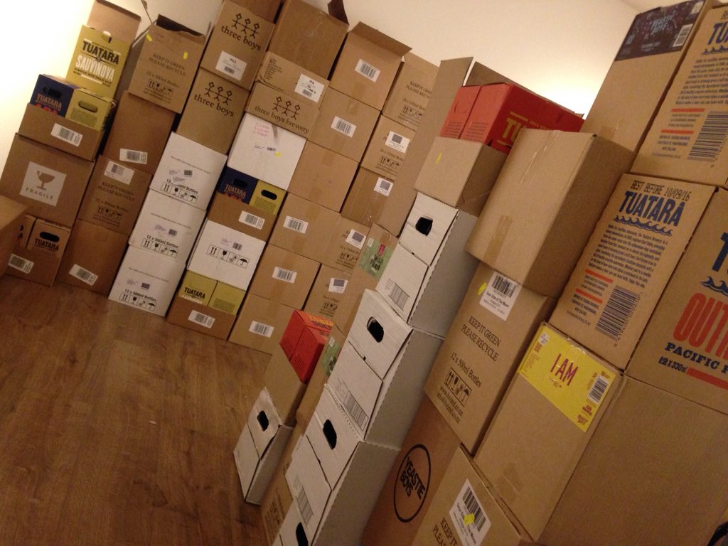 NewZealandBeer's tweet photo. Any room in #nzbeercollective for more breweries? biggest concern- where to put sample stock!! #1stworldbeerproblems https://t.co/e67f0WTP2w